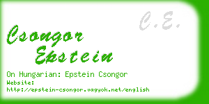 csongor epstein business card